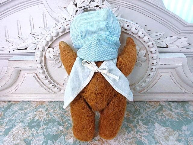 アンティークベア　ドールコンテナ　セットで　☆　ヴィンテージ　テディベア