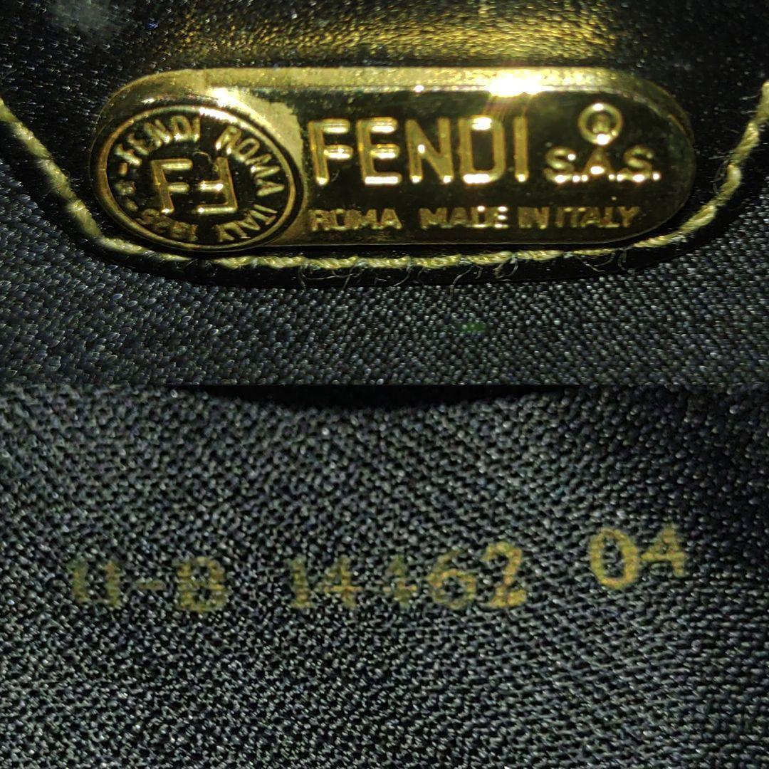 フェンディ メッセンジャーバッグ PVC×レザー FFロゴ カーキ