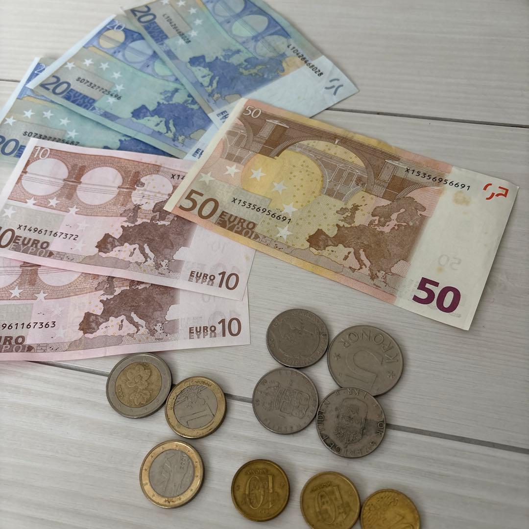 ユーロ　旧紙幣と旧セット