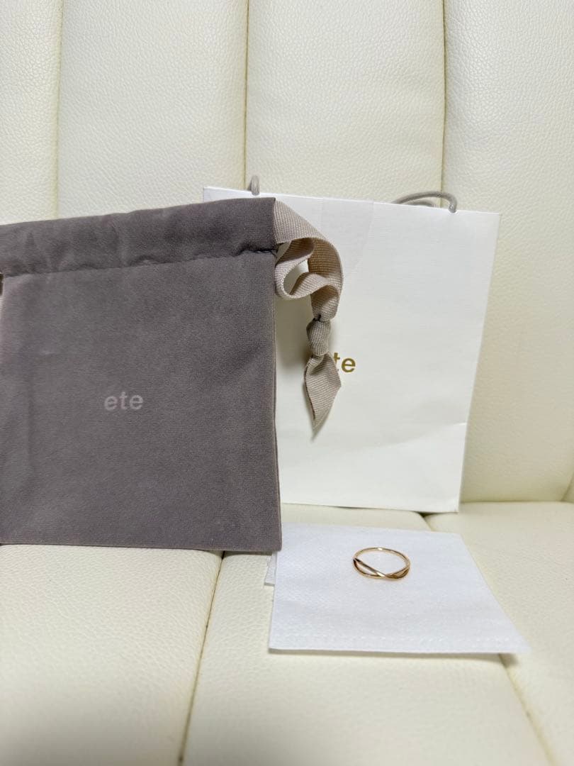 ete ツイストデザイン リング 13号 k10YG