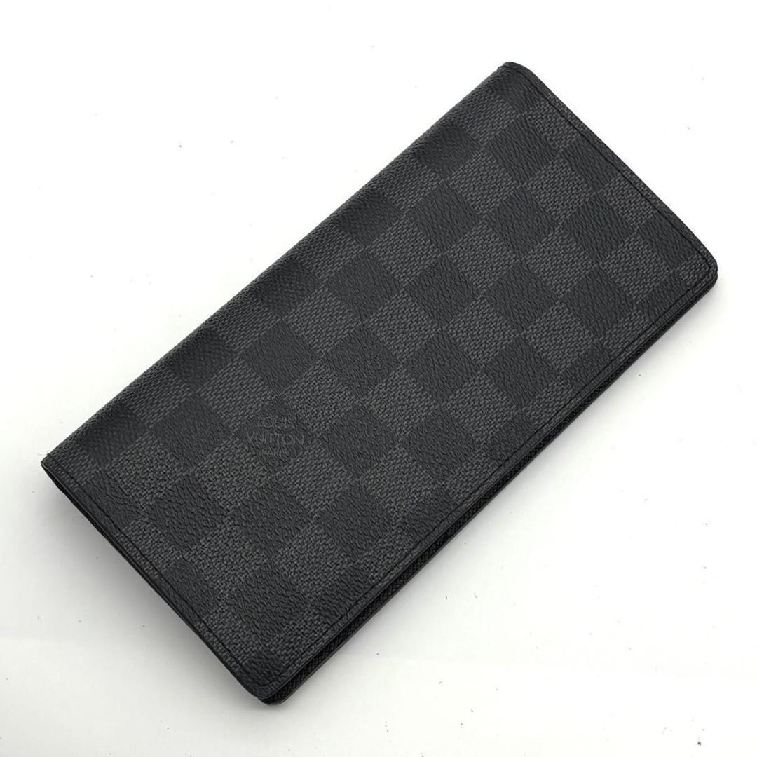 【未使用級】ルイヴィトン ダミエグラフィット ブラザ 二つ折り 長財布 ブラック