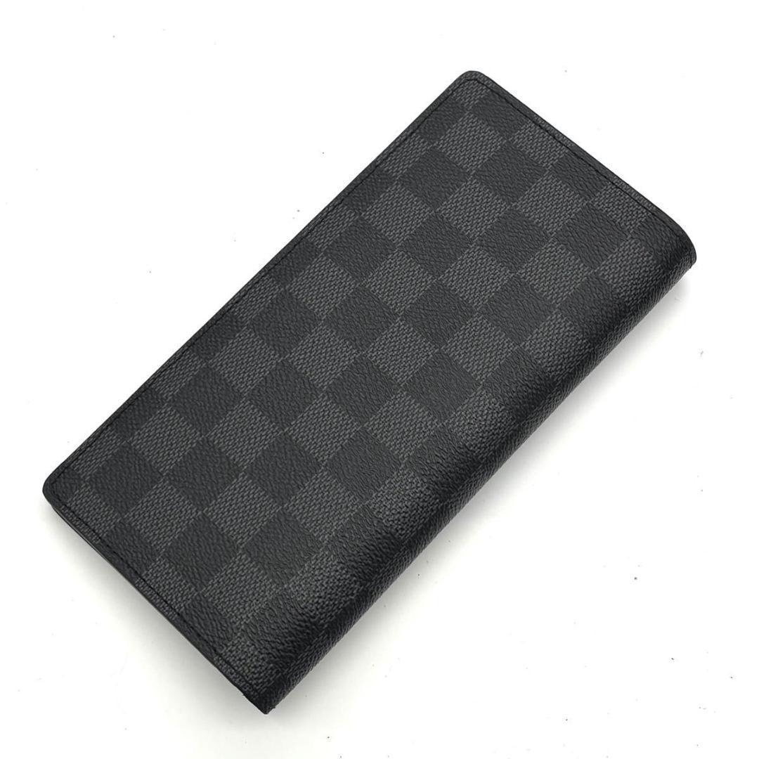 【未使用級】ルイヴィトン ダミエグラフィット ブラザ 二つ折り 長財布 ブラック