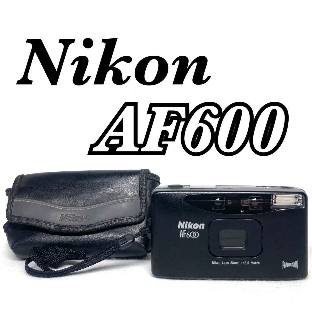 【完動品 極美品】NIKON AF600 コンパクトフィルムカメラ 純正ケース付