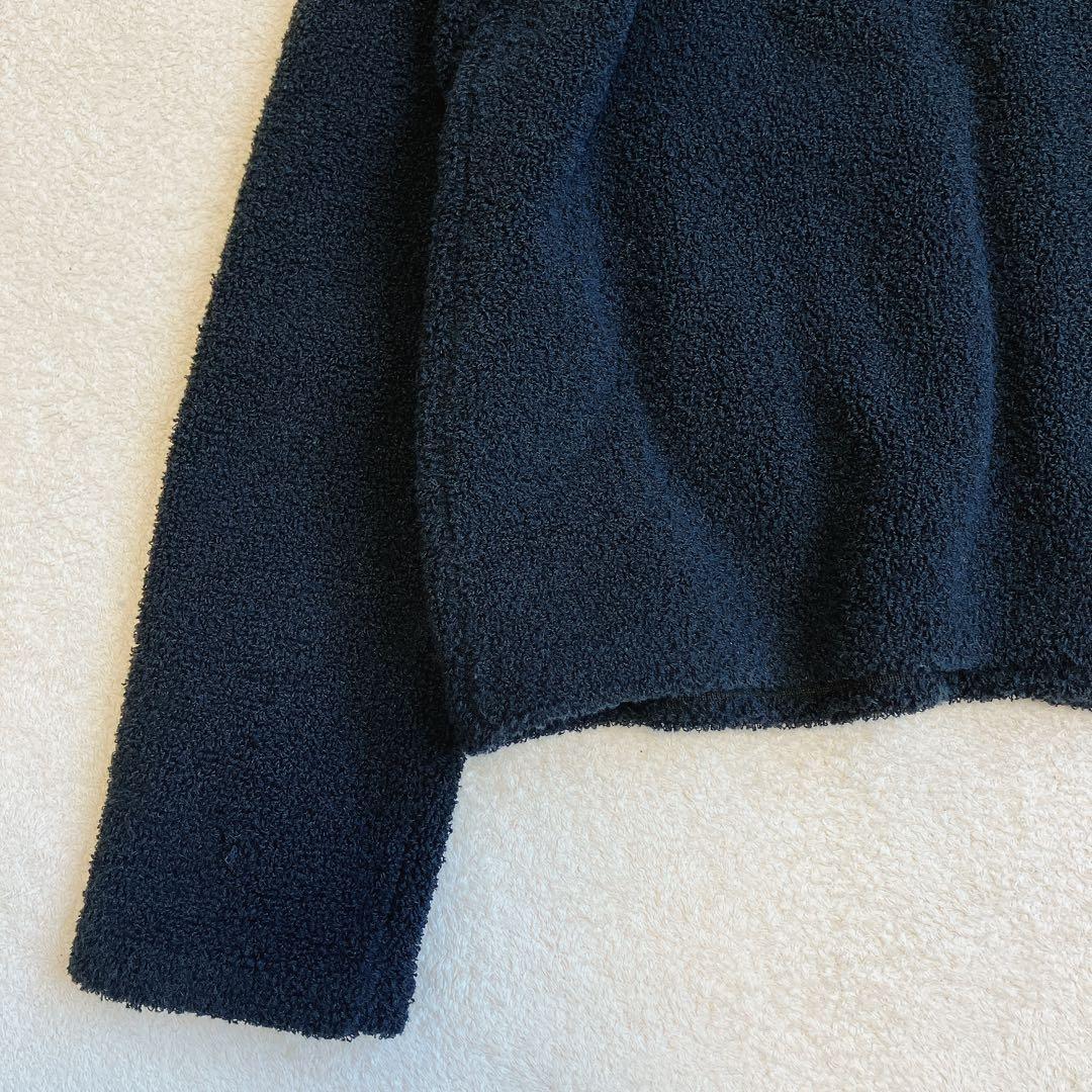 THIRD MAGAZINE パイルジャケット アンサンブル 黒 24SS