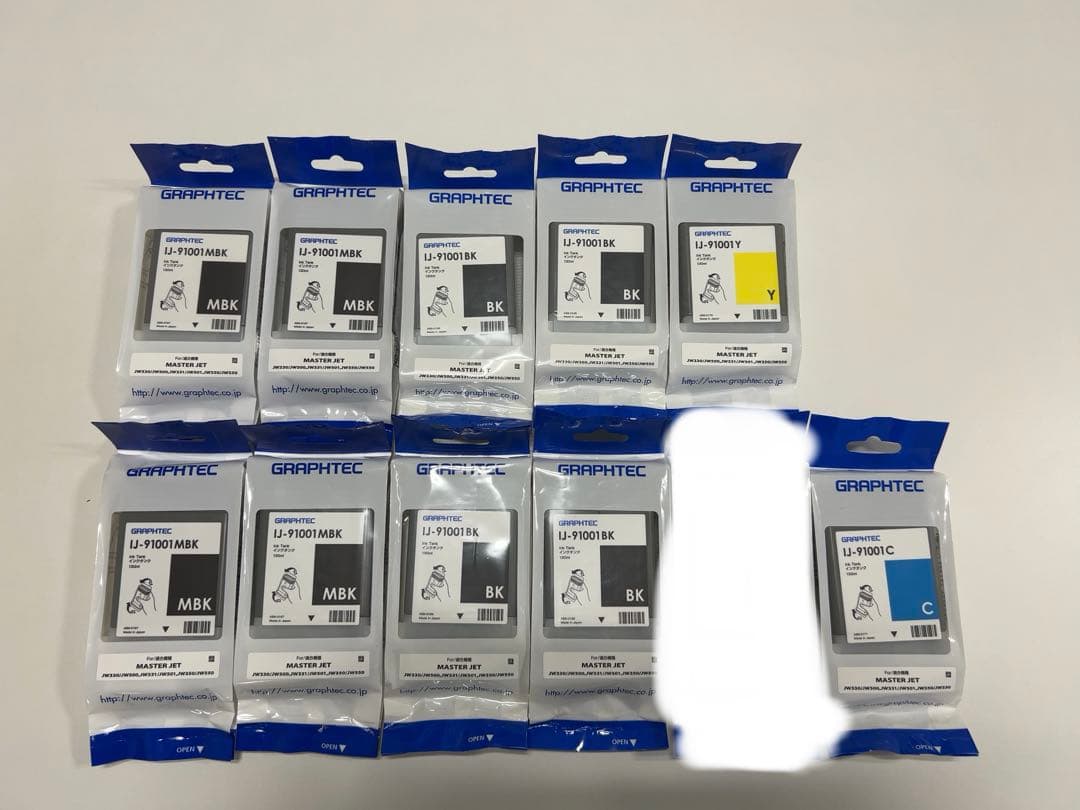 グラフテック IJ-91001 インクカートリッジ 4色 10個セット