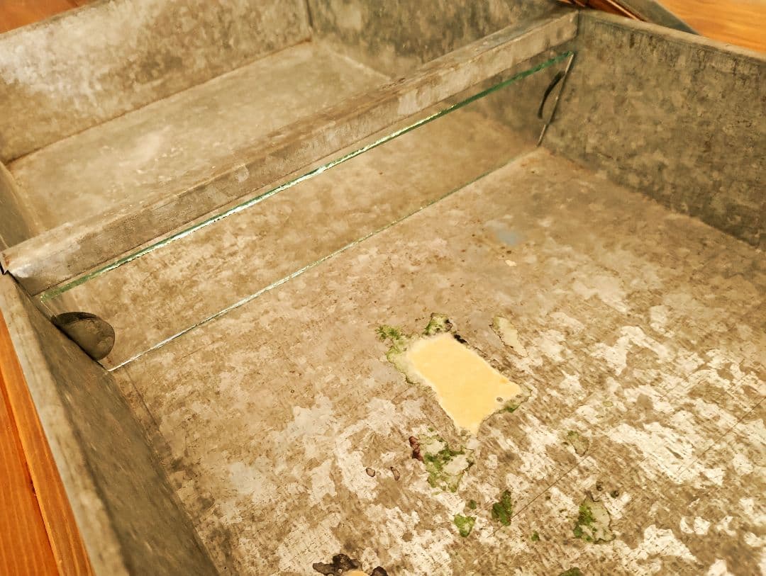 ★値下げしました★❤️ 2つセット昭和　レトロ　 ブリキ　ガラス　ケース