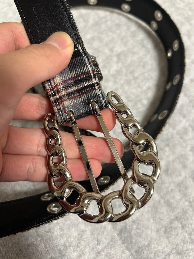 AFB FLANNEL CHECK BELT BLACK Mサイズ