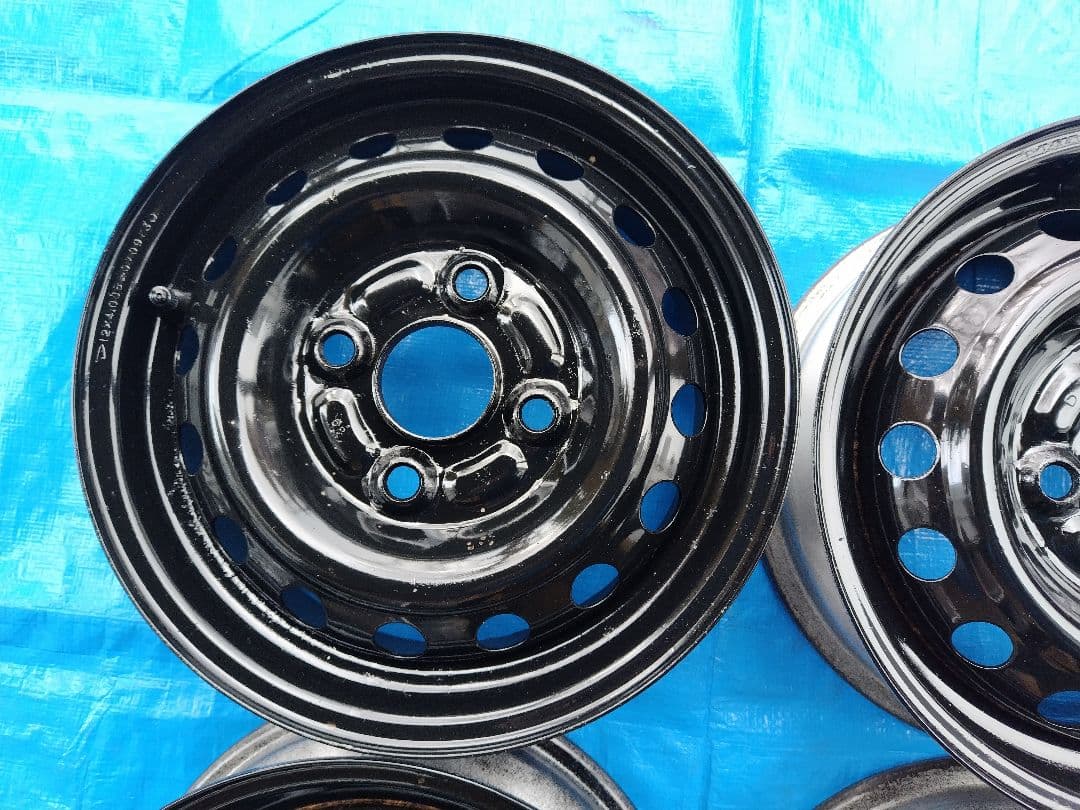 145/80R12・LT【2/2】軽トラ用スタッドレス・鉄ホイール付、２本分割