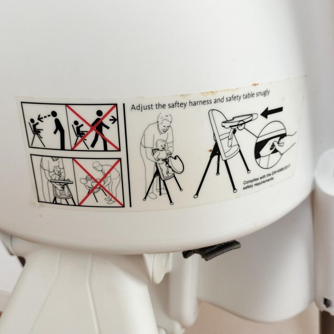 BABYBJRN ベビービョルン ハイチェア ベビーチェア 折りたたみ可能 白