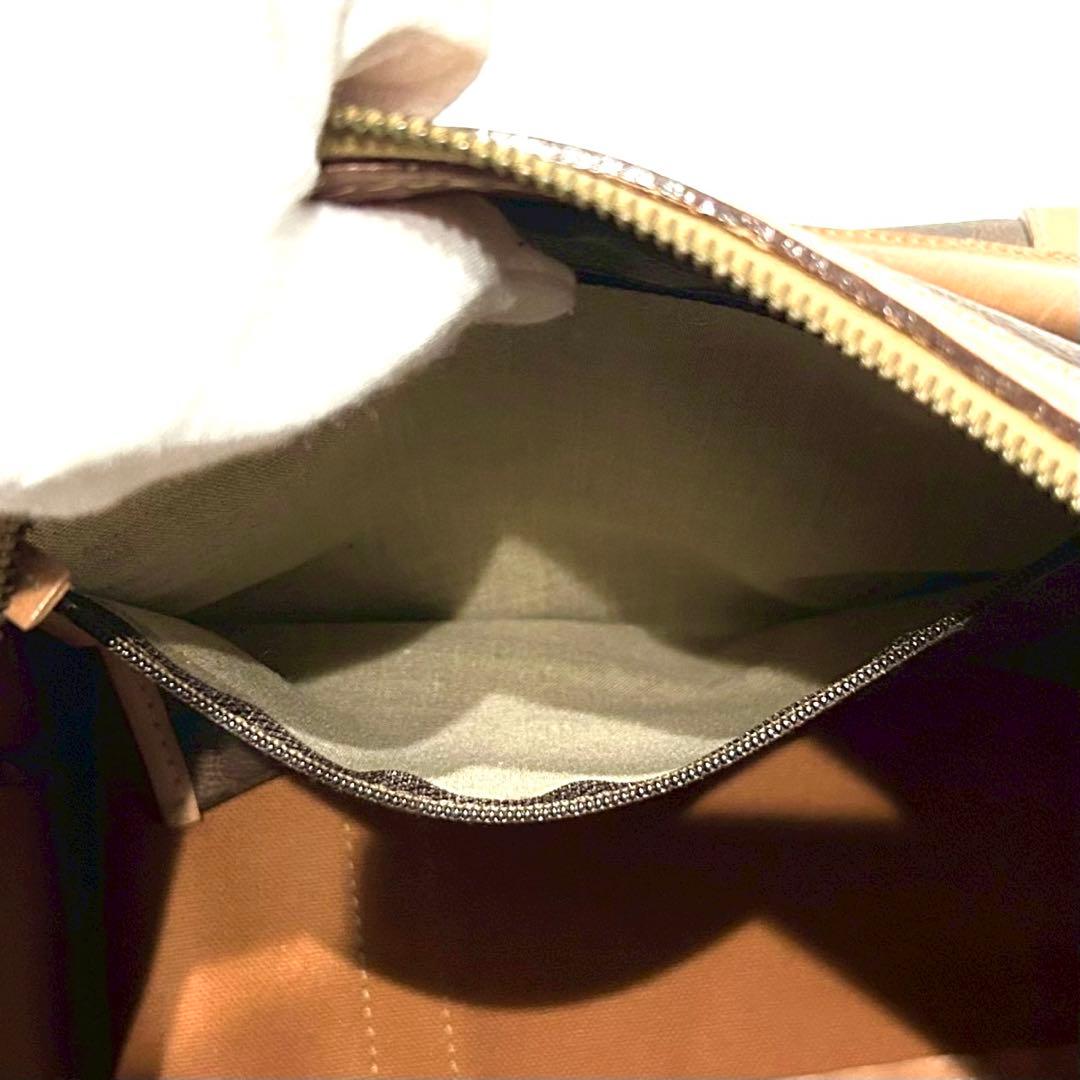 セリーヌ　ボストンバッグ　カデナ　マカダム柄　トリオンフ PVC 鍵　大容量