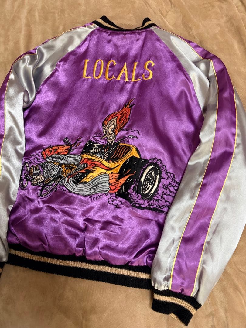 美品２面用 テーラー東洋 虎 日本限定 スカジャン vintage サテン