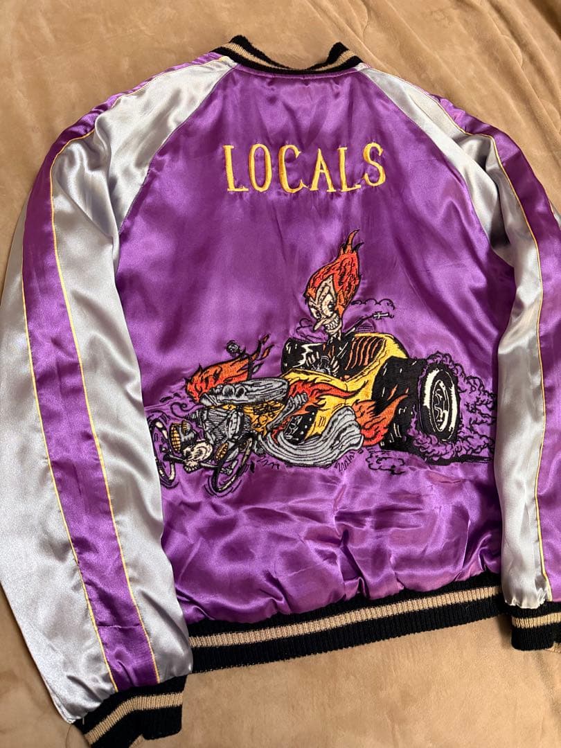 美品２面用 テーラー東洋 虎 日本限定 スカジャン vintage サテン