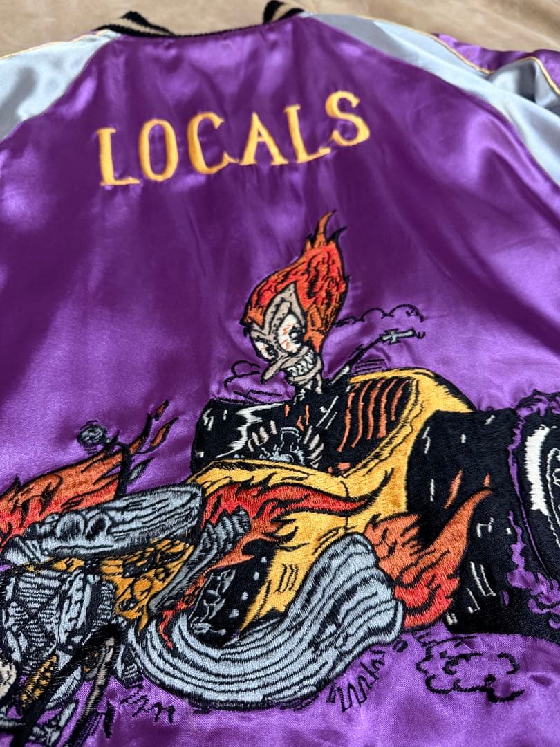 美品２面用 テーラー東洋 虎 日本限定 スカジャン vintage サテン