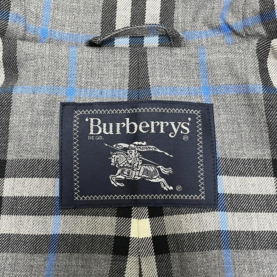 【美品】バーバリー ダッフルコート ノバチェック トグル ロング丈 アンゴラ 黒