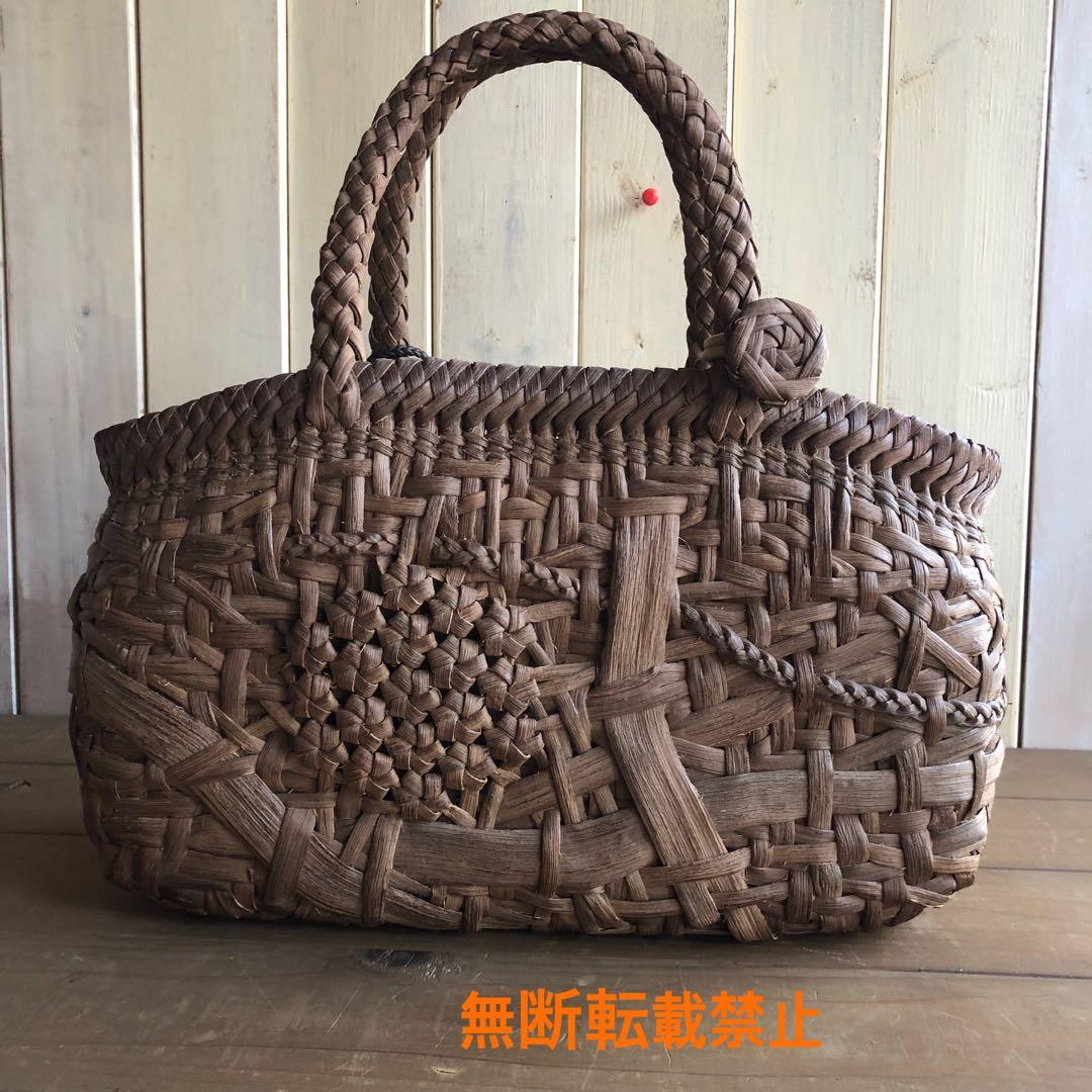 国産山葡萄カゴバック(手作り)