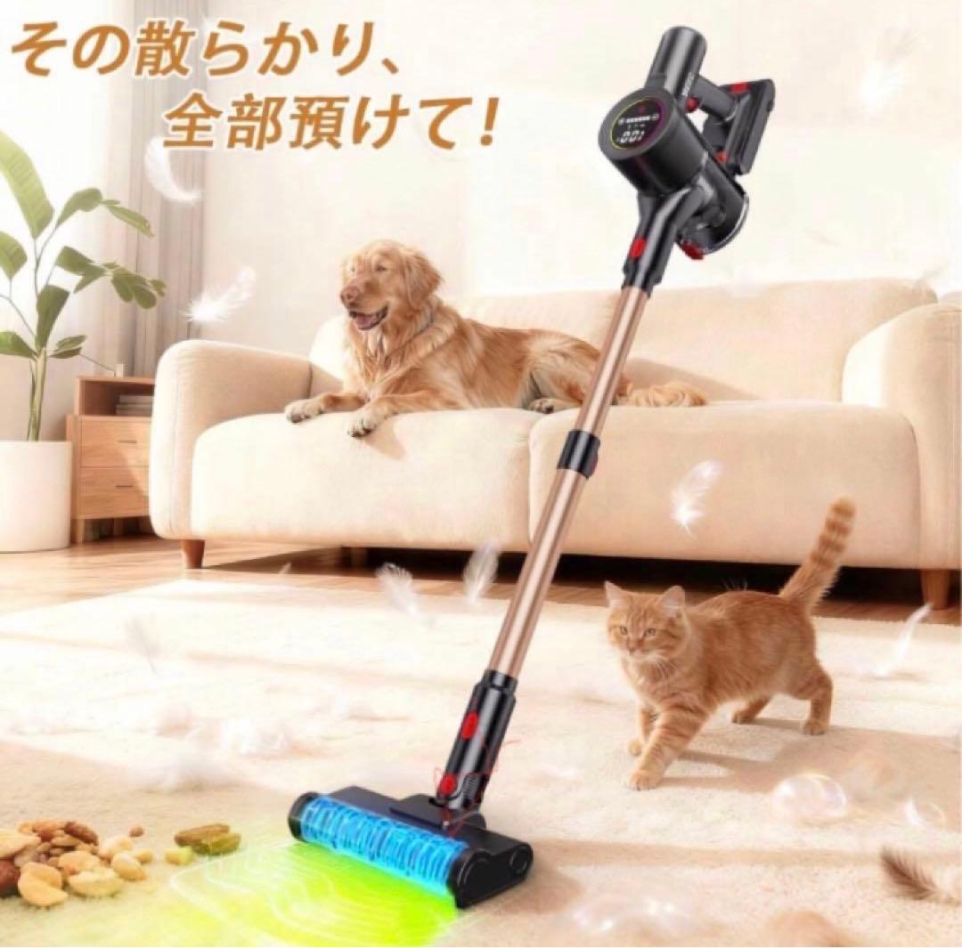 コードレス掃除機 軽量 サイクロン式 スティッククリーナー 2WAY スタンド付