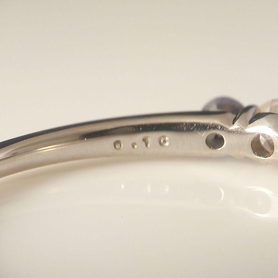 Pt900 アレキサンドライト・ダイヤモンドリング