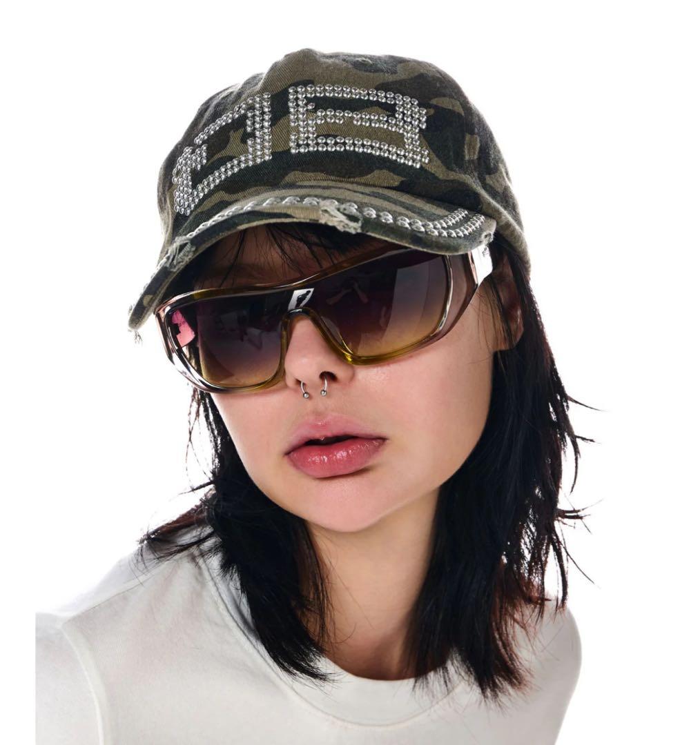 新品BEEDEN BDスタッズ ダメージキャップ マルチカラー