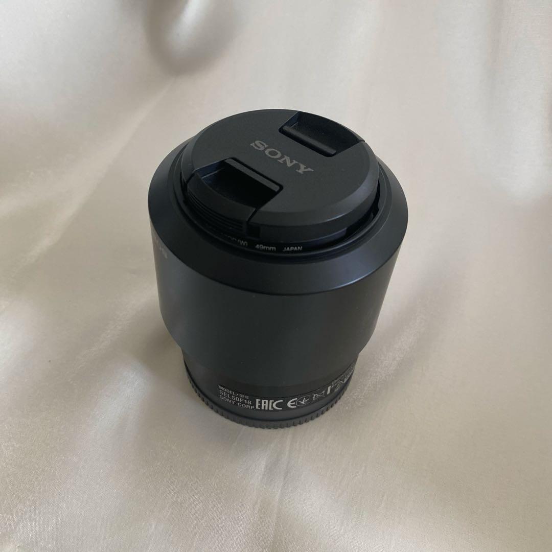 【美品】SEL50F18 ブラック フード付 SONY Eマウント 単焦点