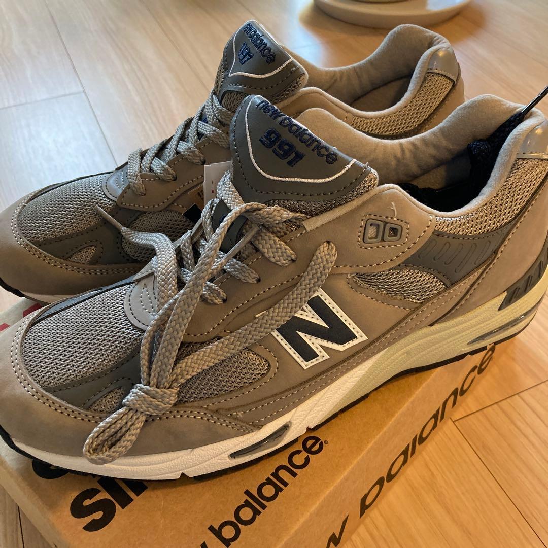 【新品未使用】New Balance 991 20周年限定　グレー スニーカー