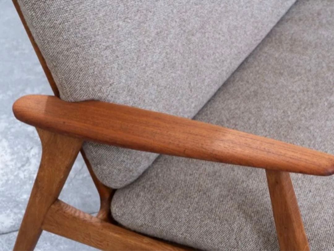 値下げ　北欧デンマーク製　ヴィンテージ　 2シートソファ チーク オーク