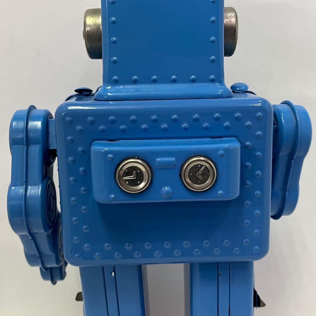 HAHATOY スモーキング スペースマン ブリキロボット 玩具 青