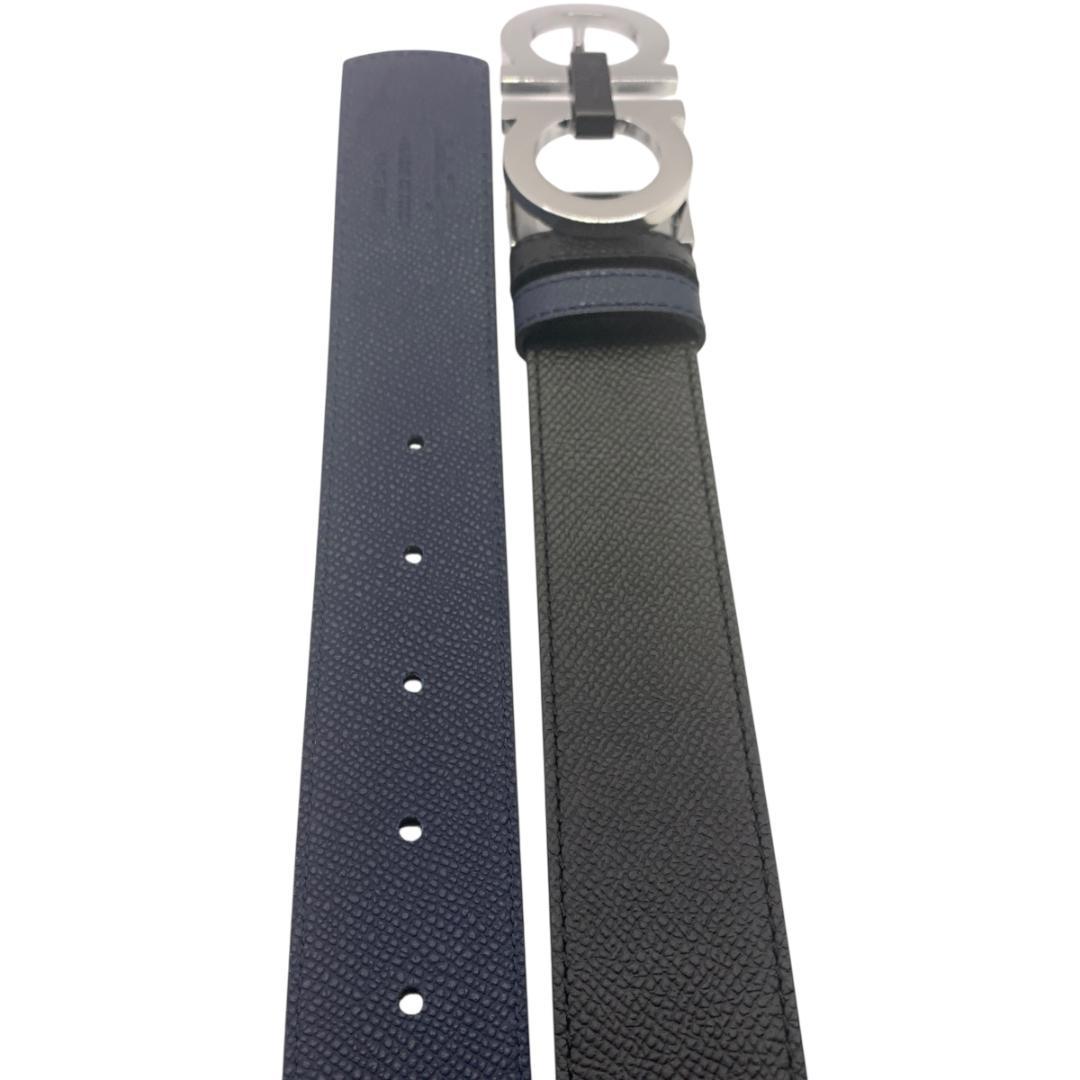 美品Ferragamo フェラガモ　ベルト リバーシブル　調整可 最大115cm