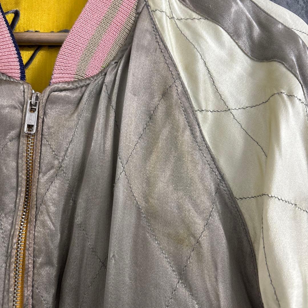 IOLANI イオラニ 金魚刺繍スカジャン リバーシブル M