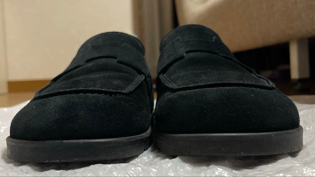 HERMES ☆美品☆ ブラック スエード ミュール スリッポン ゴー