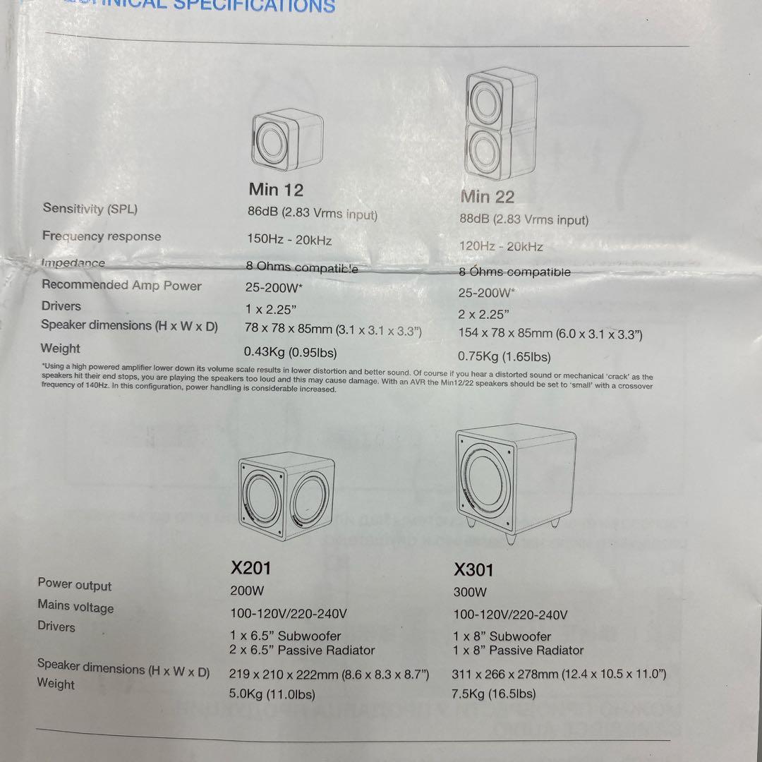 Minx min 12 ケンブリッジオーディオ　スピーカー