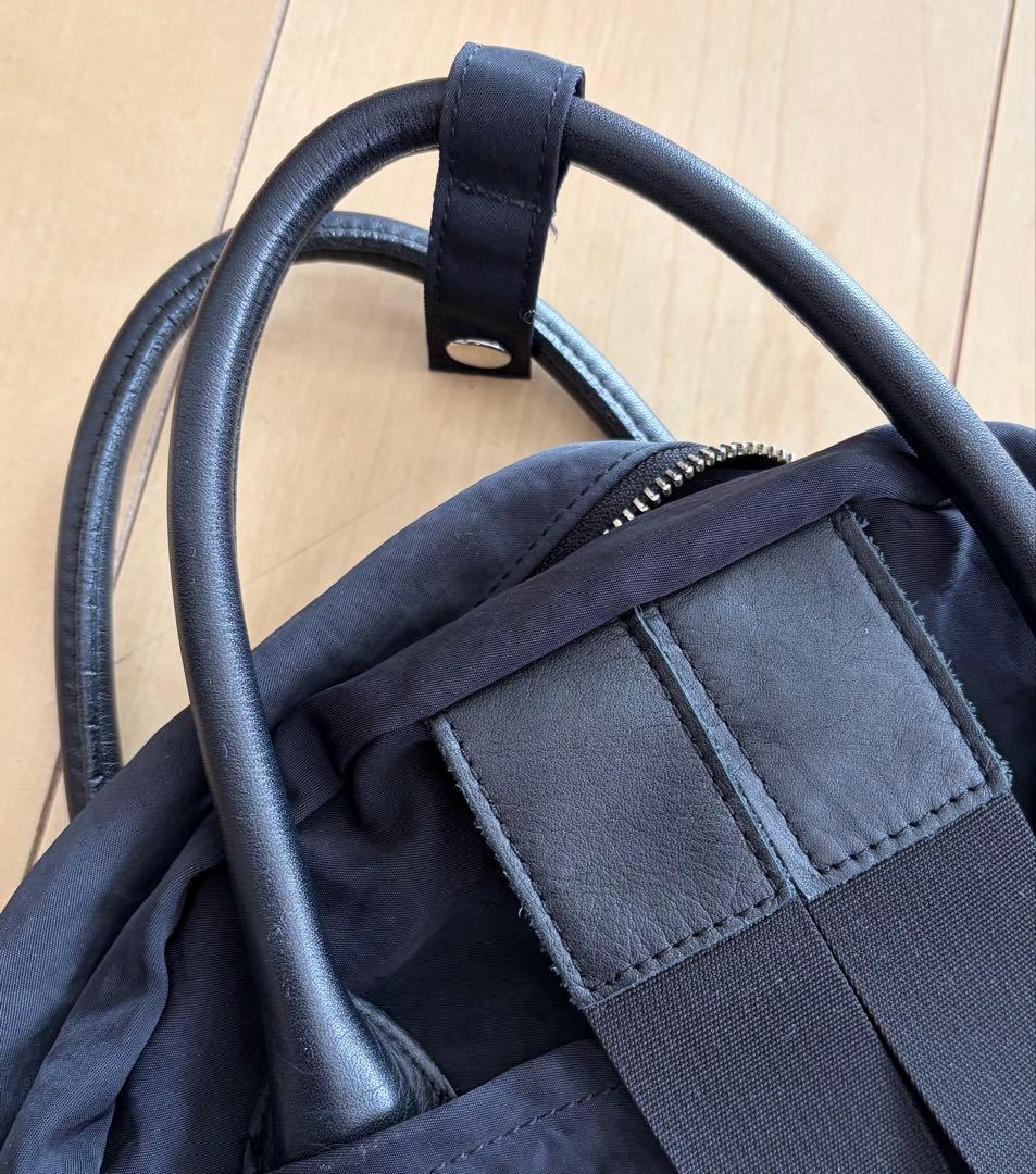 OUR レザー持ち手の2wayリュック