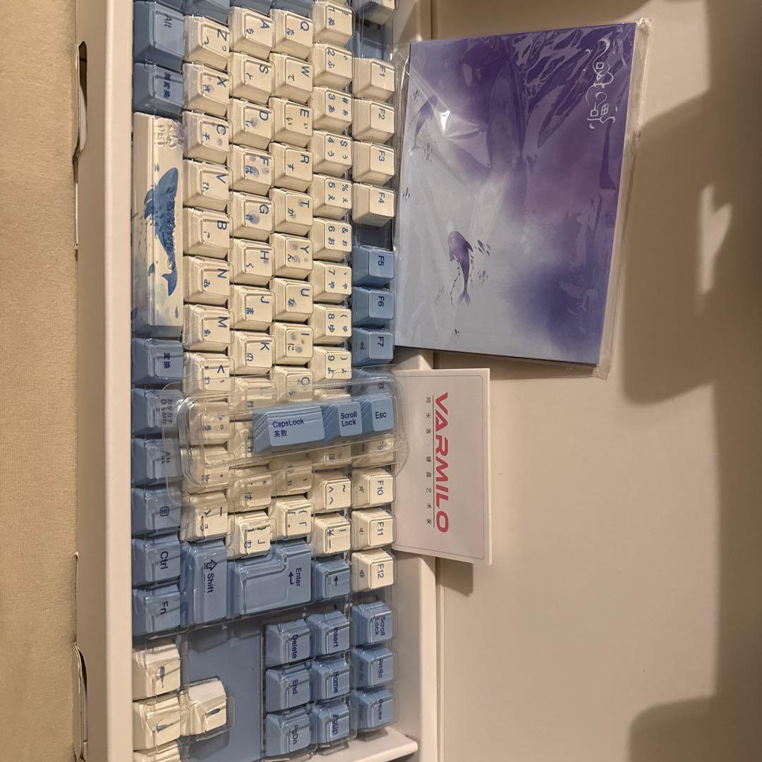 Varmilo 水彩画風キーボード 静電容量ローズ軸