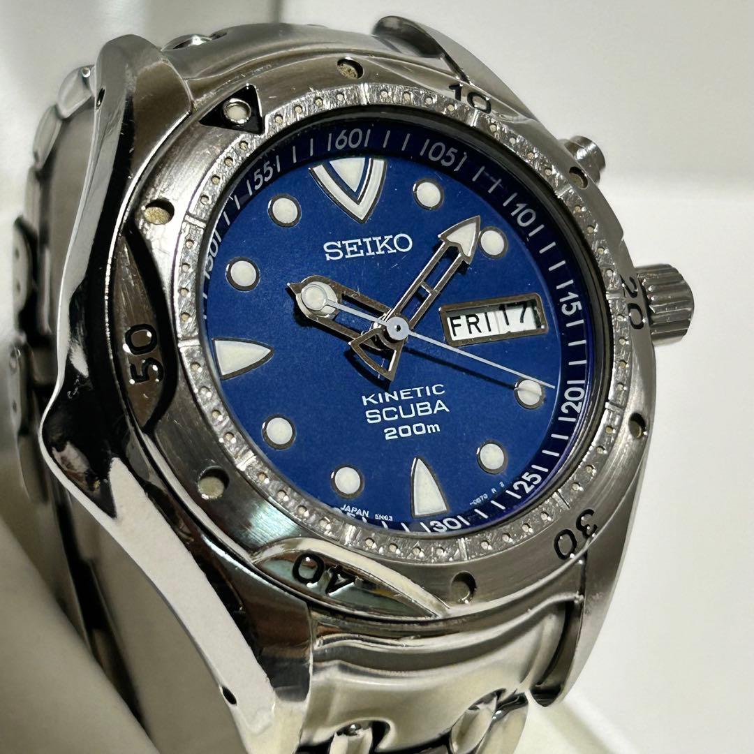 SEIKO セイコー キネティック スキューバ200m 防水 5M63-0B30