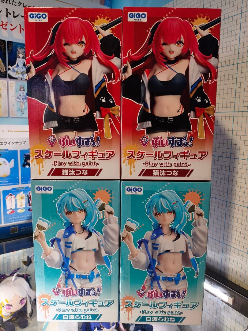 GIGO限 ぶいすぽっ！ スケールフィギュア　猫汰つな・白波らむね 4体セット