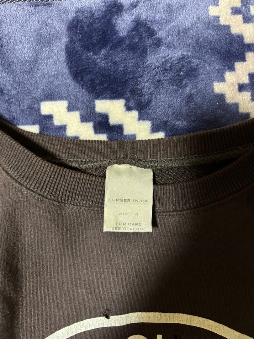 number nine 01ss TIME期 スカルスウェット 散弾銃