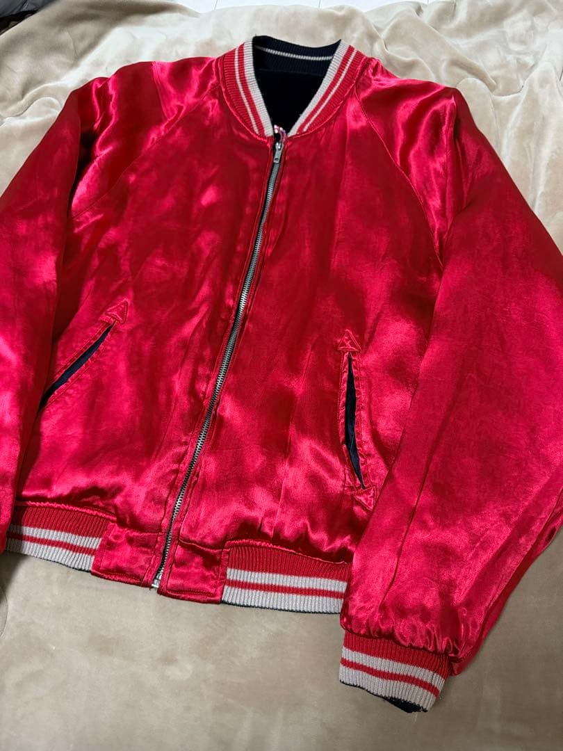 ２面用 別珍 Cropped Heads スカル 日本 スカジャン unisex