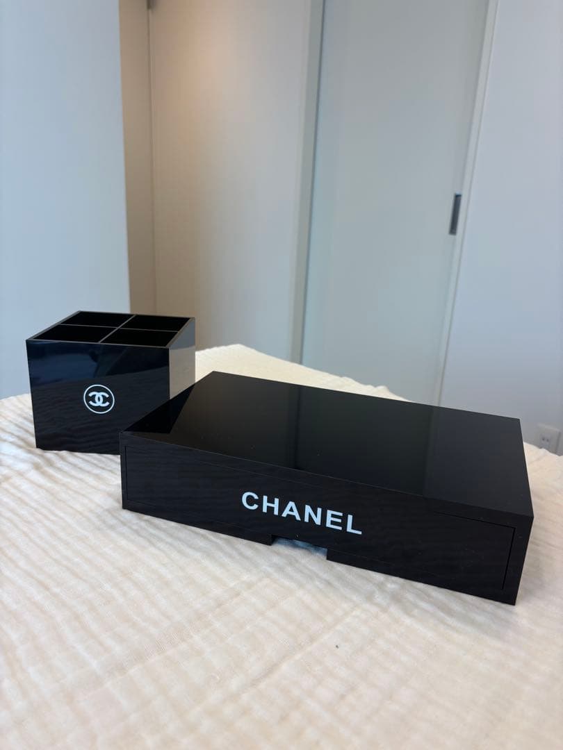 CHANEL 化粧品収納ボックスセット 黒　ノベルティー　非売品