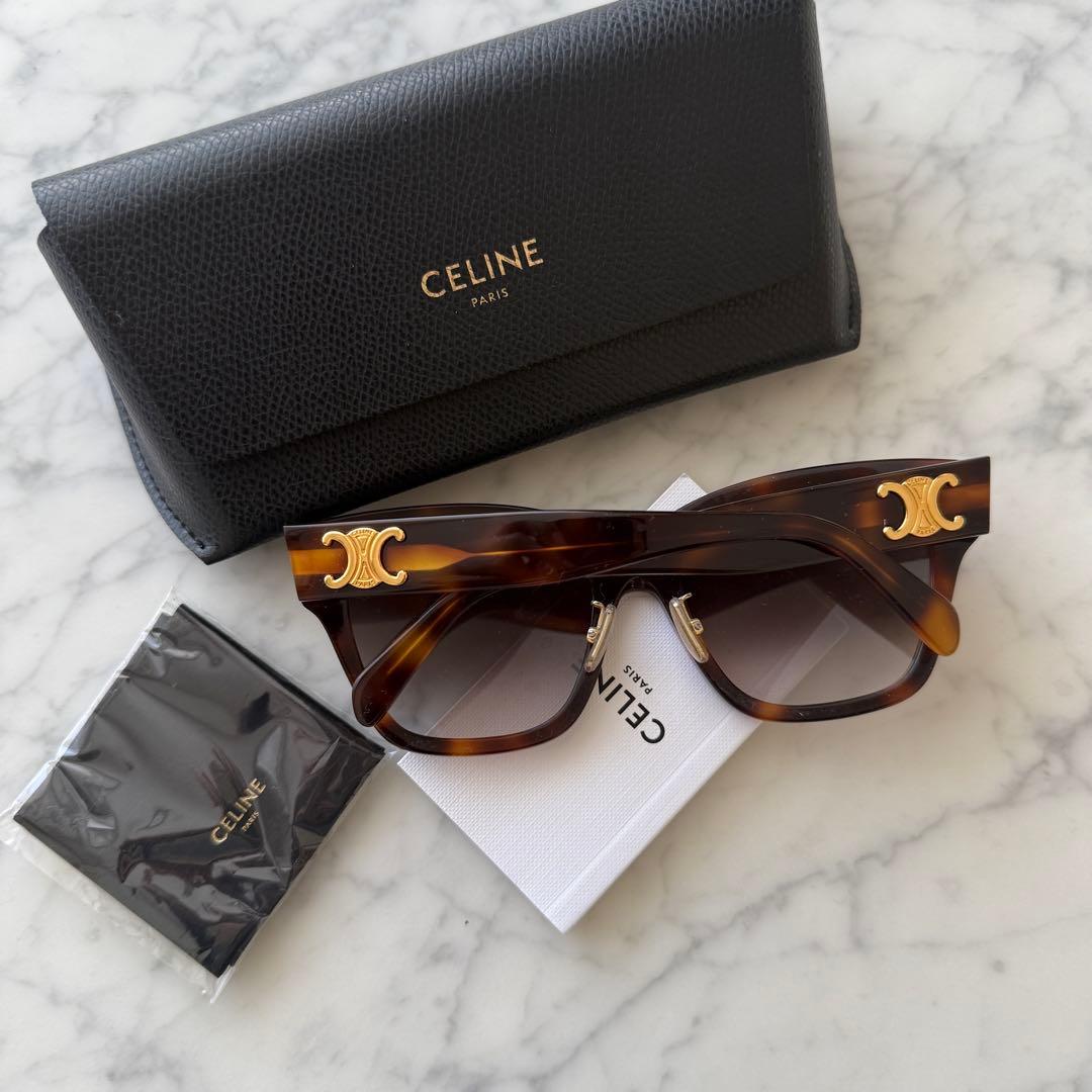 ほぼ未使用★CELINE★ブラウンサングラス ケース付き