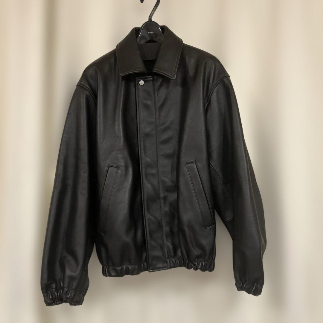 ジャケット・アウター ssstein leather zip short jacket black s