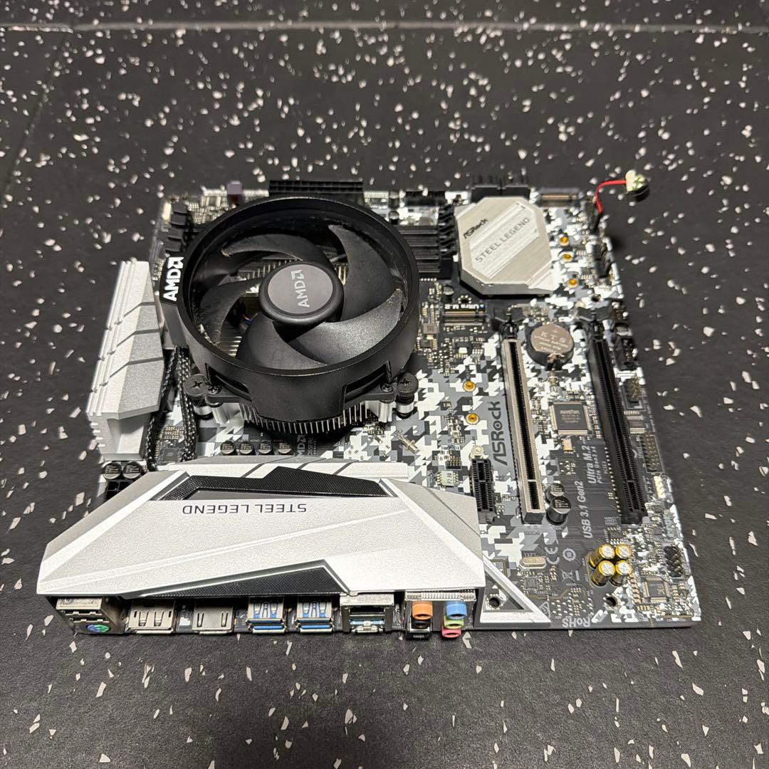 【中古】RYZEN5 CPU+ASRock マザーボードB450M SL