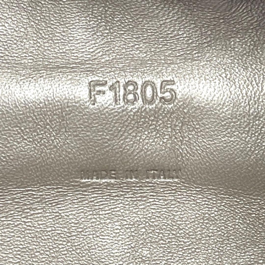 専用品FALORNI イントレチャート トープ レザー ハンドバッグ定19万