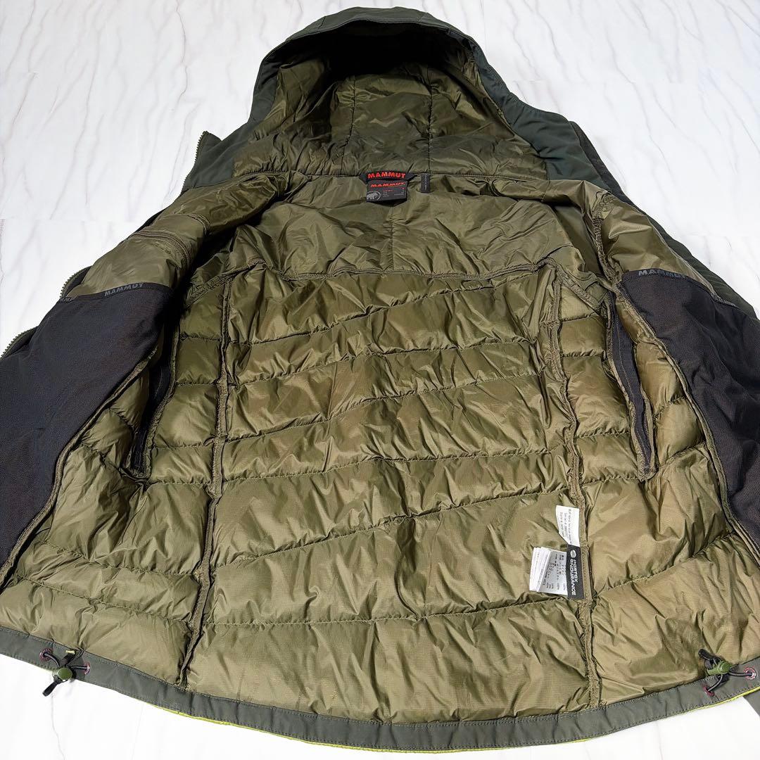 マムート ビレイハイブリッド インシュレーションジャケット グリーン Mサイズ