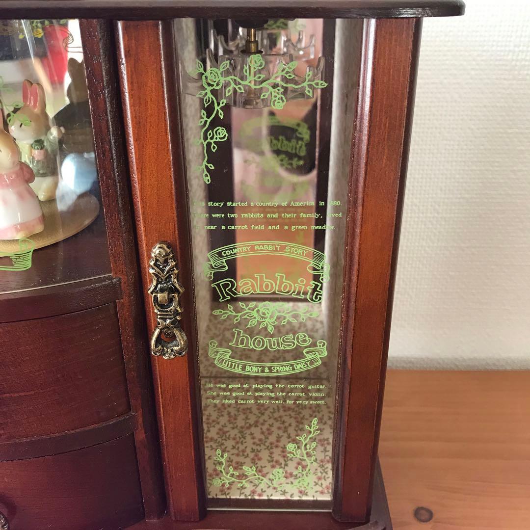 ラビットハウス　オルゴール付き宝石箱　ジュエリーボックス カントリー