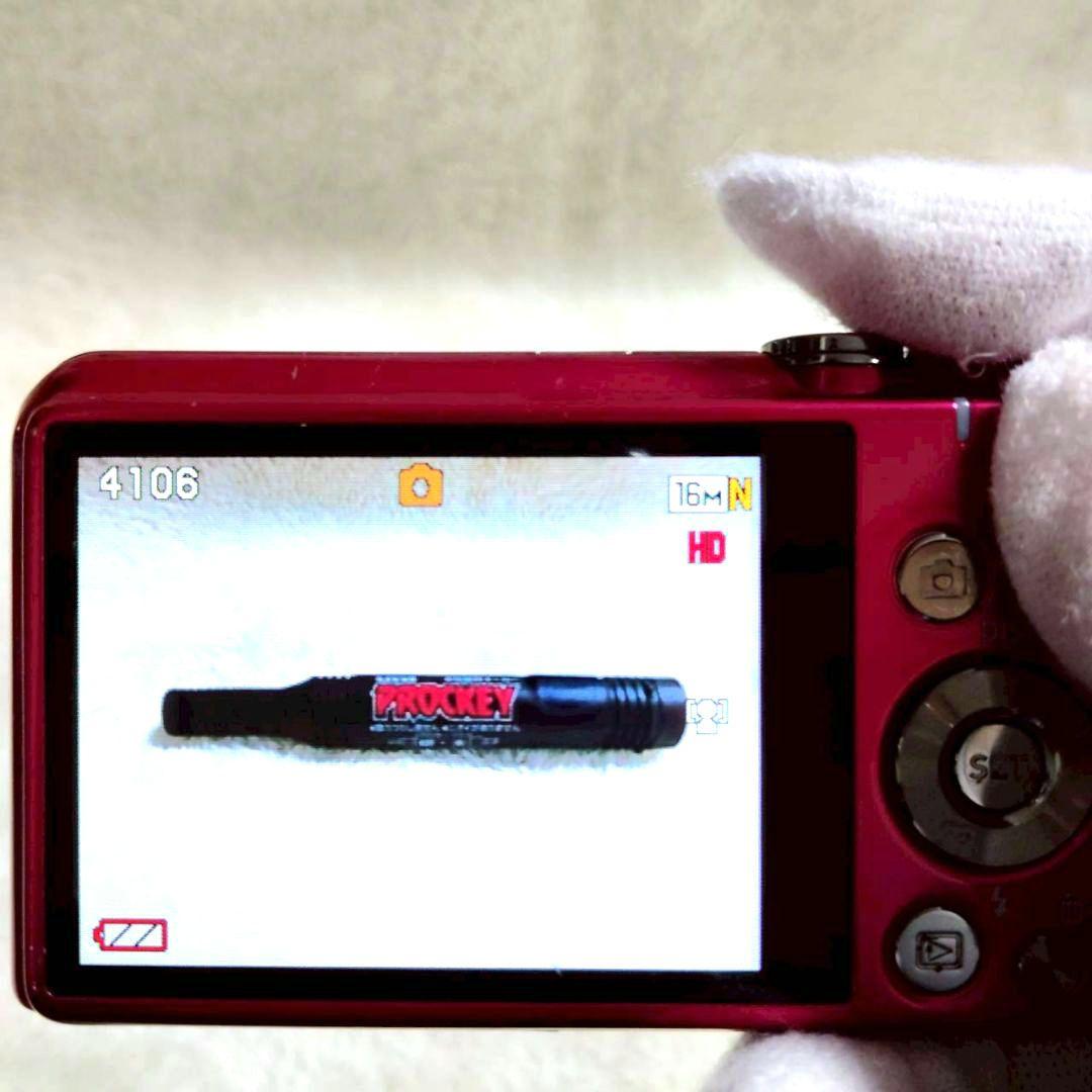 美品✨ CASIO EXILIM EX-ZS25 レッド バッテリー デジカメ