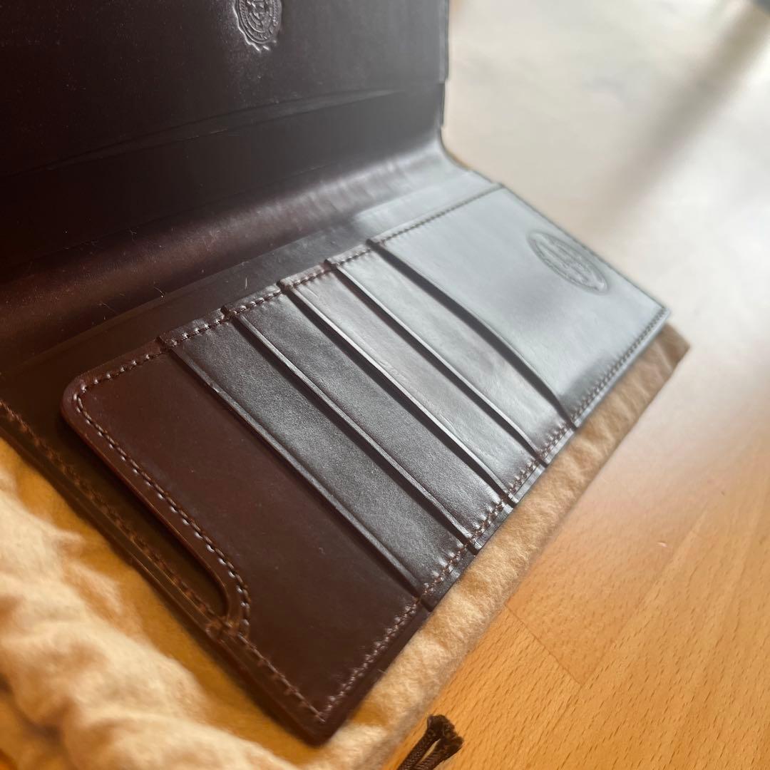 GANZO ガンゾ シェルコードバン2 純札入れ バーガンディ 57127 美品