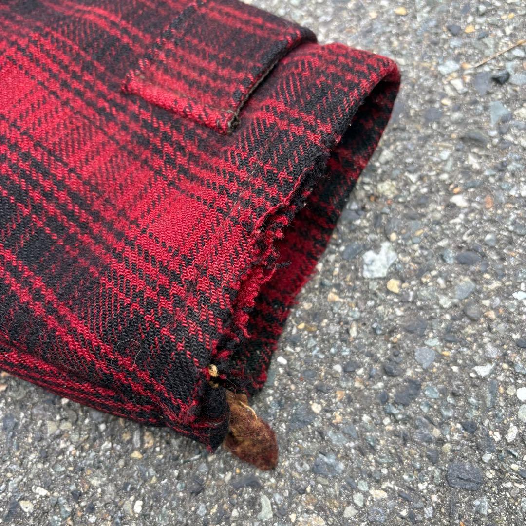 右*肘様 50s Woolrichマッキーノジャケット ハンティングジャケットU