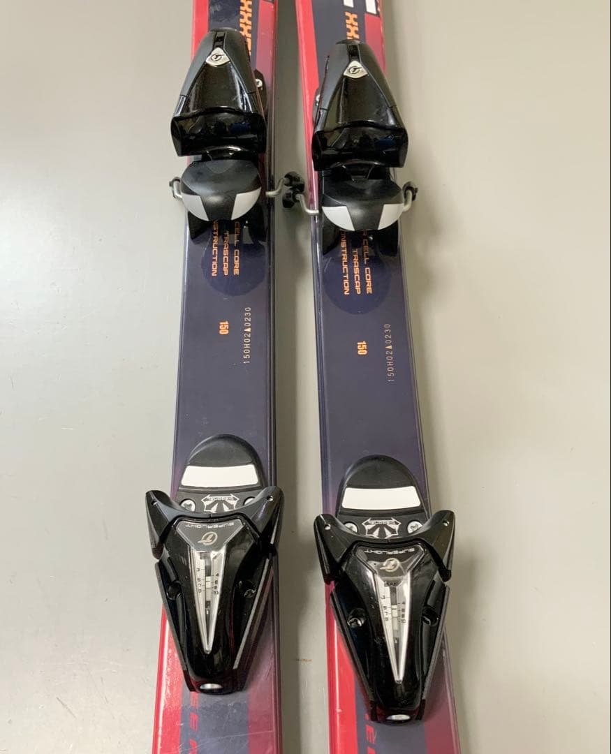 スキー4点セット　BXB 板150cm／ブーツ24cm-24.5cm