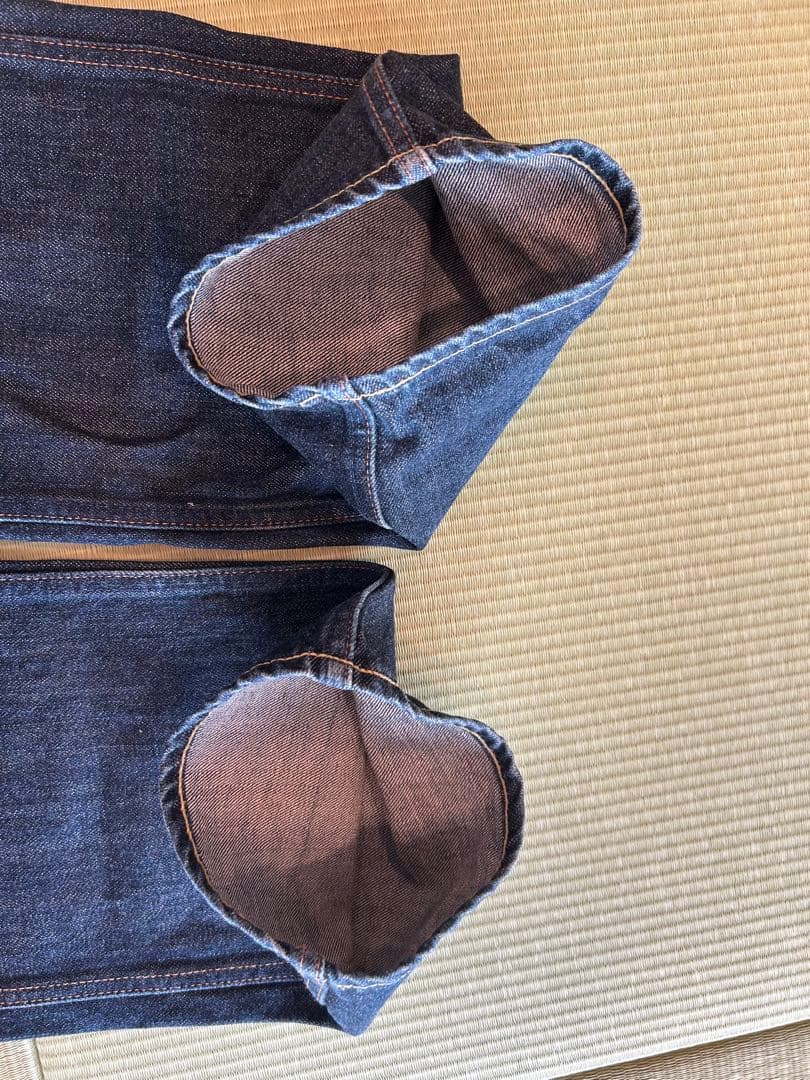 BAPE バックプリント ストレートデニム