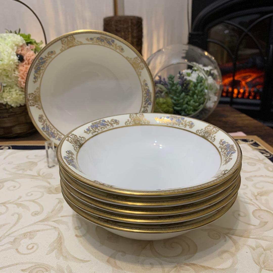 ウェッジウッド クリブデン　15.5cmサラダボウル　　深皿6枚　フルーツ