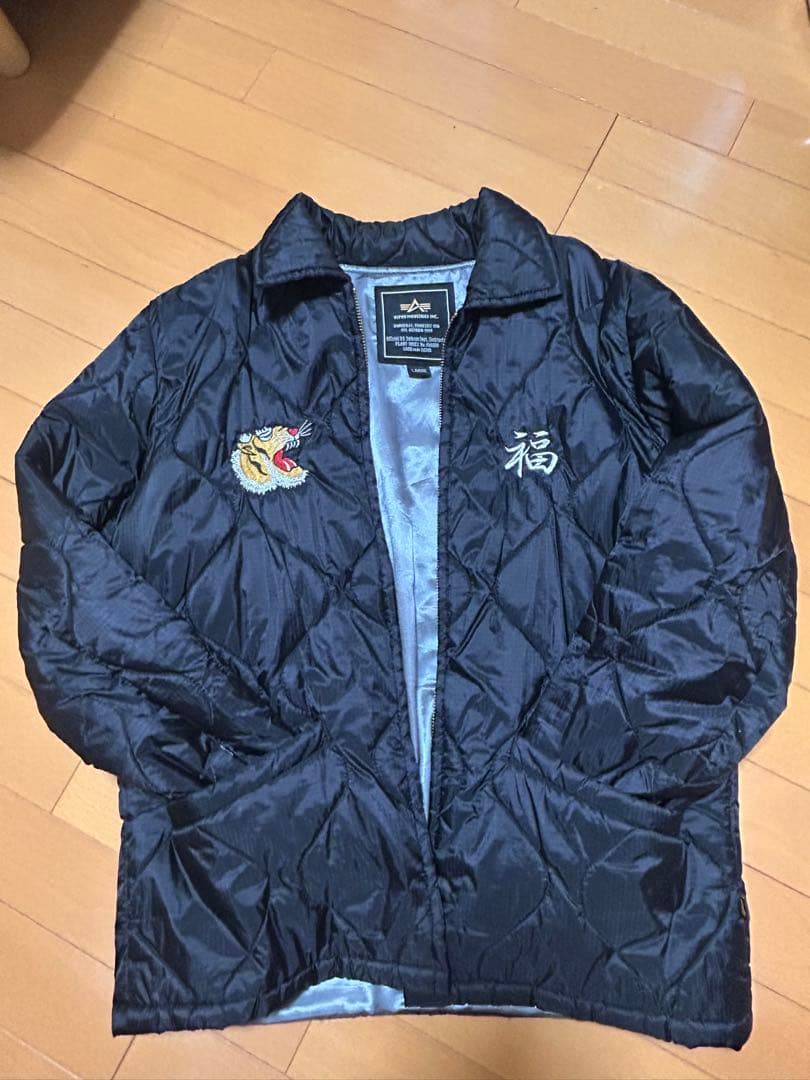 ALPHA INDUSTRIES スカジャン Lサイズ 黒